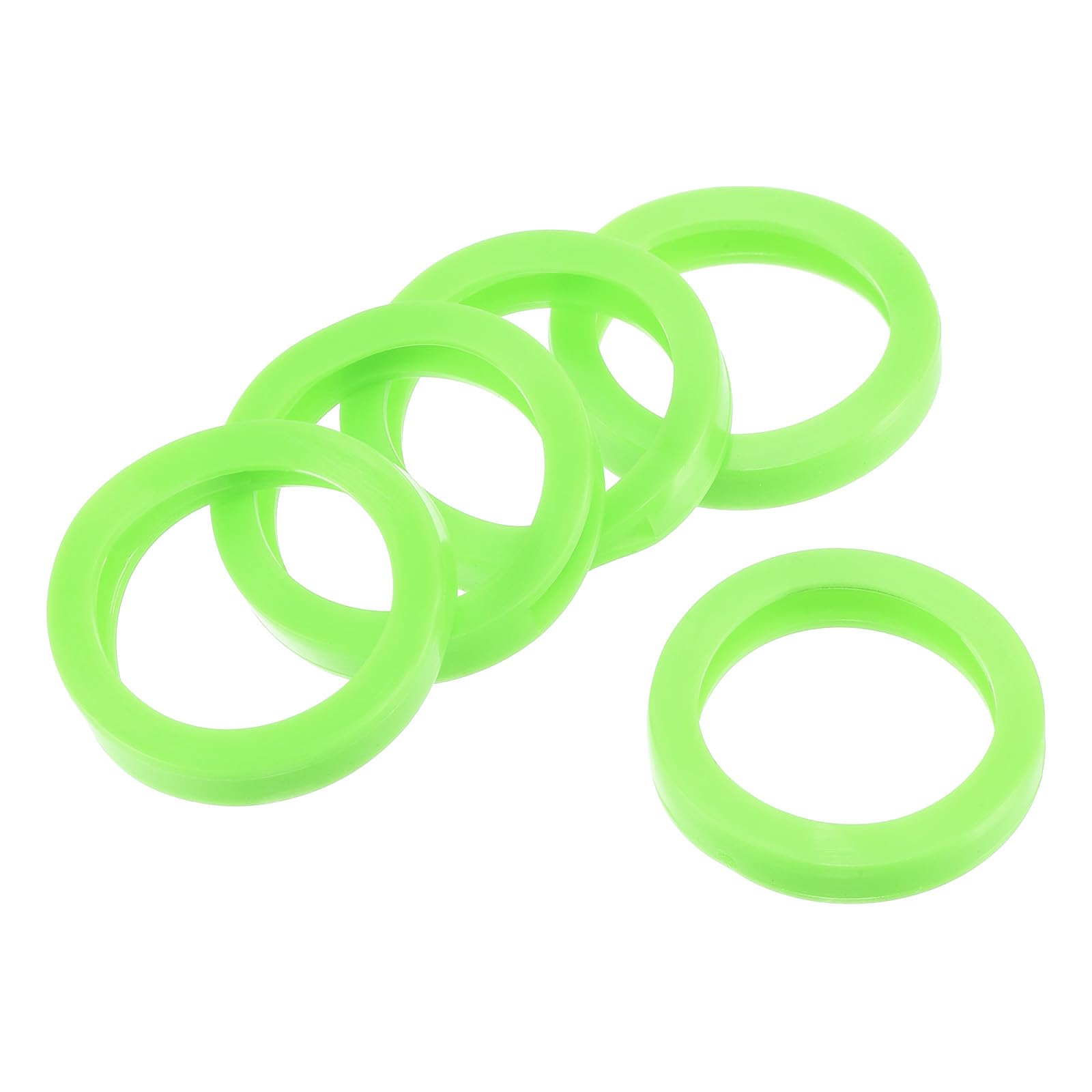 YOKIVE 25 Pcs Key Cap Cover Identifier, Silicone Round Key Identifier Tags, Protecting from Dirty, Great for House Keys (Green, 1.2-Inch)