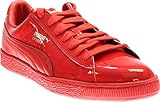 PUMA Men's Basket Matte and Shine Fashion Sneaker, High Risk Red S, 8 M US