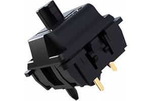 Zhouwang Gateron Oil King V2 Switch for Mechanical Gaming Keyboard,20mm Black-Plated Spring Compatible 5-Pin 55gf Pre Lubed Linear Switches(10Pcs)