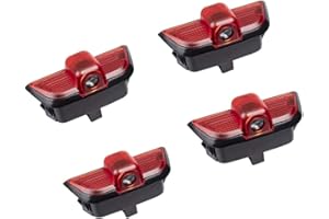 YMHHEFY Car Led Door Logo Light Ground Courtesy Door Light Projector Compatible with C Class W204 C200 2008-2013 C230 C280 2008 C260 C300 2010-2013 Ghost Shadow Light 4Pcs