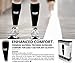 SB SOX Compression Calf Sleeves (20-30mmHg) for Men & Women - Perfect Option to Our Compression Socks - For Running, Shin Splint, Medical, Travel, Nursing, Cycling, and Leg Pain (Black/Gray, Medium)