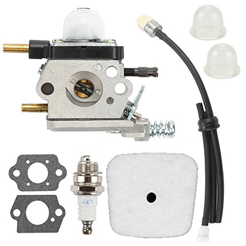 Harbot C1U-K54A Carburetor With Gasket Air Filter Primer Bulb Repower Kit for Echo 2 Cycle Tillers TC-210 TC-210i TC-2100 SV-6 SV-5H SV-5C SV-5Ci SV-4B LHD-1700 HC-1500 Cultivator 12520013122
