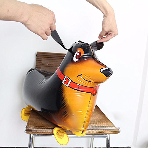 image for OuMuaMua Walking Animal Balloons Pet Dog Balloons - 6pcs Puppy Dogs Bi
