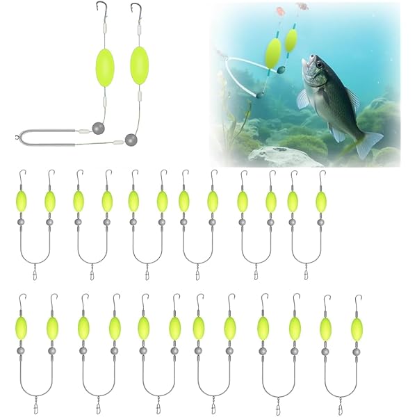 Snagging Bait Rig Tangle Free Multi Hook Rigs Saltwater Fishing Snagging Hooks 2-Pack ...