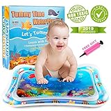 NASHRIO Tummy Time Water Play Mat, Baby Toys for 3 6 9 Months, The Perfect Fun Toy for Infant Early Development Activity Centers| BPA Free| Promotes Visual Stimulation