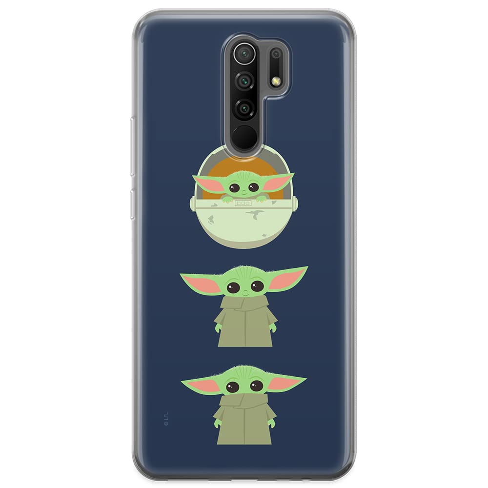 ERT GROUP mobile phone case for Xiaomi REDMI 9 original and officially Licensed Star Wars pattern Baby Yoda 007 optimally adapted to the shape of the mobile phone, case made of TPU