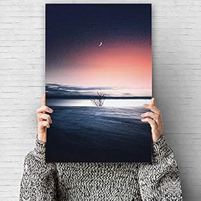 Canvas Wall Art Earth Painting Artwork for Home Prints Framed - 12x18 inches