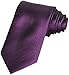 Coxeer New Striped Plum Purple Men's Tie Formal Suit Necktie Wedding Holiday Gift