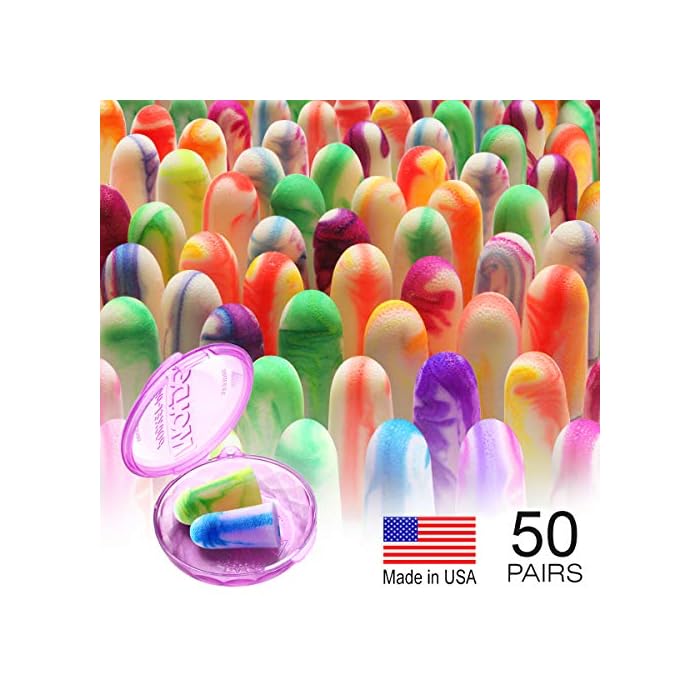 MOLDEX Sparkplugs Soft Foam Earplugs 50 Pairs Ear Plugs for Sleeping, Snoring, Work, Travel, Shooting - 33dB Highest NRR…