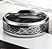 TanyoyoTungsten Rings for Men 6mm Wedding Engagement Band Brushed Black Size 7-14 (8)