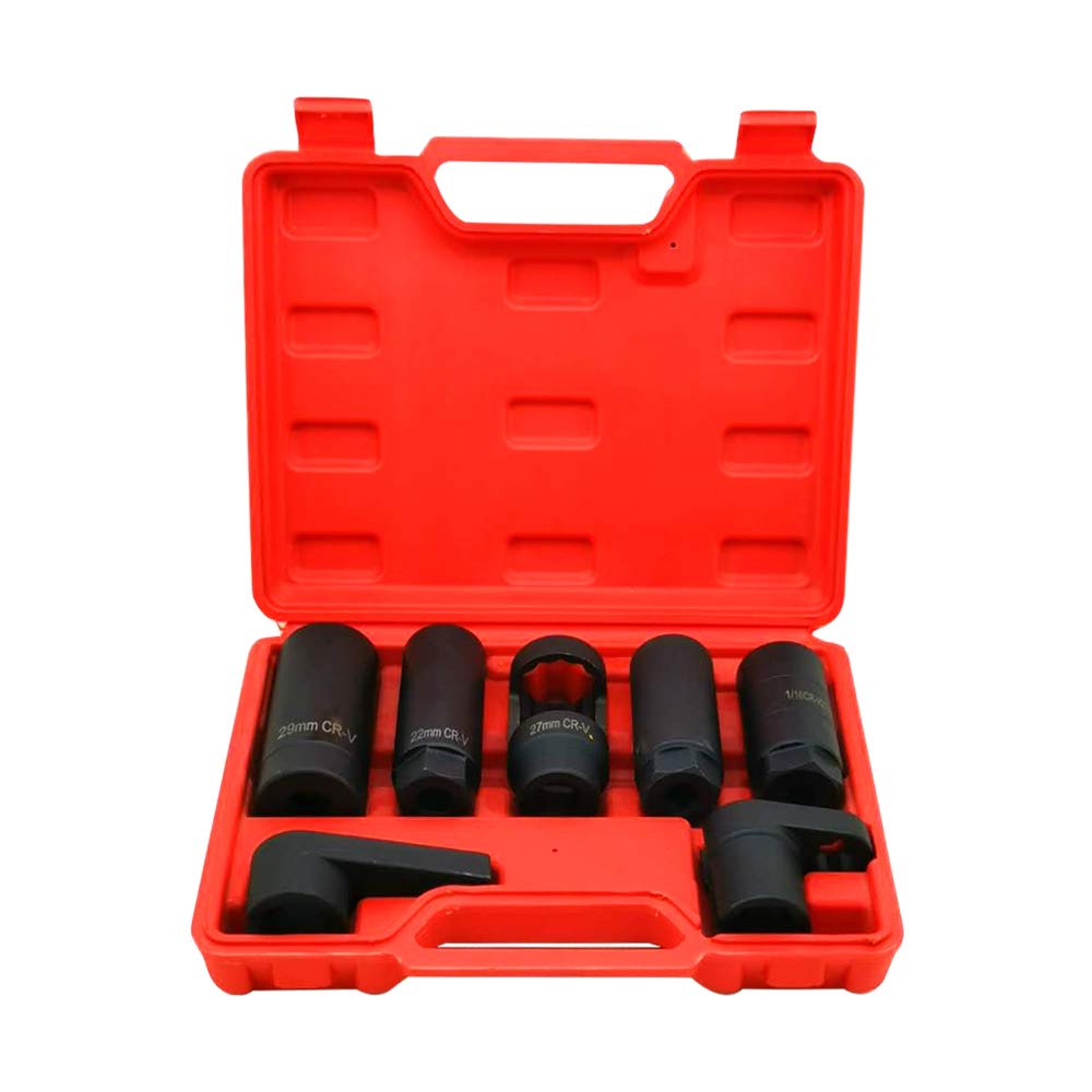 Photo 1 of 7PCS Oxygen Sensor Socket 22mm (7/8 in), 27mm, 29mm fits All Vehicle O2 Removal and Installation Universal Puller and Removal Tool
