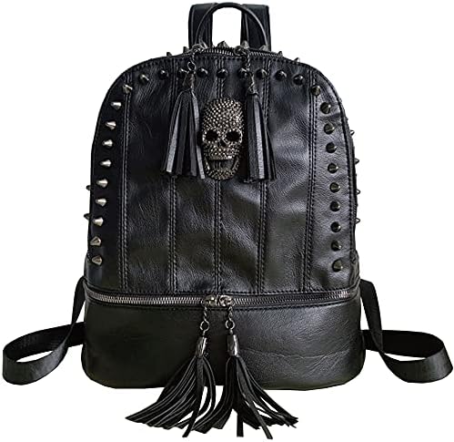 Amazon.com: Chikencall Big Studded Backpack Black Gothic  display picture 3
