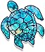 3 inch Sea Turtle Sticker for Laptops CupsTumblers Cars and Trucks Any Smooth Surface (Cyan Dream)