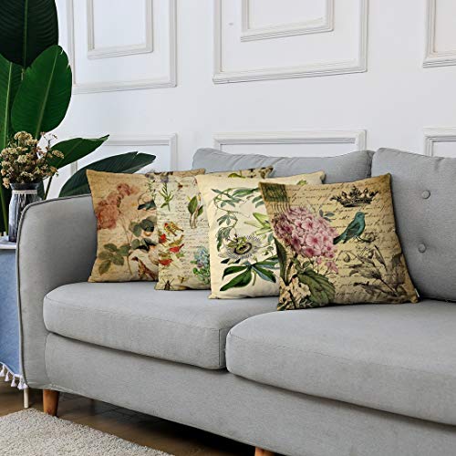 botanical pillow covers