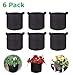 SAVICOS 6-Pack Grow Bags/Aeration Fabric Pots with Handles-Reinforced Weight Capacity & Extremely Durable(Black) (6-Pack 7 Gallons)thumb 4
