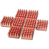 Saim Cooling Copper Heatsinks for Raspberry Pi and VGA RAM Xbox 360 Memory Cooler 8 Pcs
