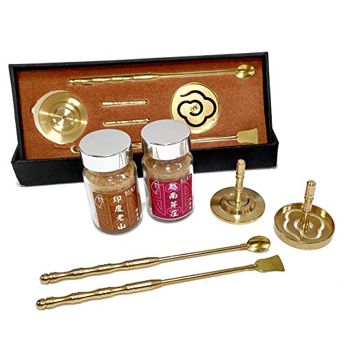 Shape Incense Mold Tool Set Brass Cloud Shape Mold + Brass Spoon