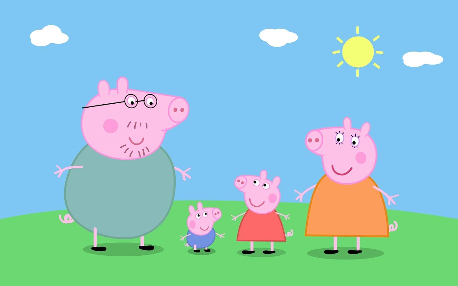 Amazon Com Peppa Pig Poster Print Fairytale Hero Artwork Peppa Pig Decor Cartoon Canvas Art Posters For Wall Size 24 X 32 Inches Posters Prints