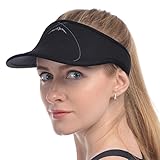 Sports Sun Visor, UShake Visors Hat for Man or Woman in Outdoor Golf Tennis Running Jogging with Black White Rose Red Visors