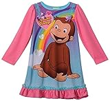 Curious George Long Sleeve Girls Nightgown, Toddlers Size 2T