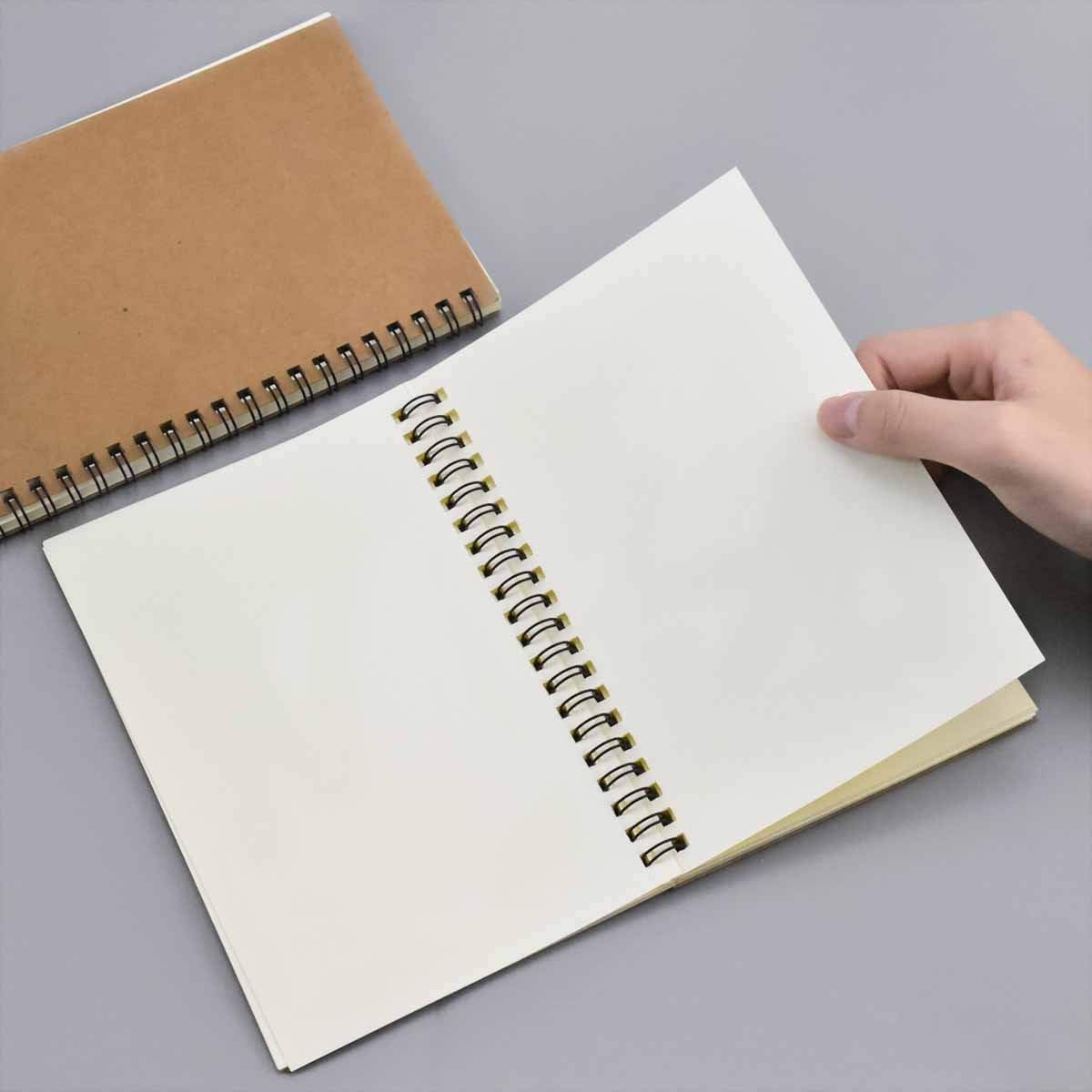 2 Pack Sketch Notebook, 200 Sides/100 Pages A5 Sketchbook, Blank Sketch Book Paper - Image 5
