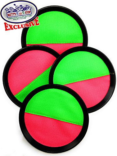 image for Matty's Toy Stop Deluxe Toss & Catch (Hook & Loop) Paddle Game Set wit