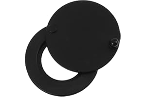 DECOMELODY Self-Adhesive Peephole Privacy Cover for Front Door Strong Protection, Copper and Steel Material,