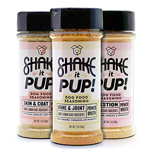 Shake it Pup! Dog Food Seasoning Bone & Joint, Digestion, Skin & Coat