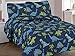 Golden linens Printed Kids Bedspread/Coverlet Sets/Quilt Set (Full, Blue Dinosaur)