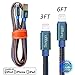 Sunggo Denim Lightning Cable 2Packs 3FT 6FT Jeans Braided High Speed iPhone Charging Cable for iPhone Charger