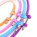 PIXNOR Embroidery Hoops Cross Stitch Hoops Embroidery Quilting Embroidery Circle Set - 5 inch to 10.71 inch