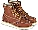 Thorogood American Heritage 6” Steel Toe Work Boots for Men - Full-Grain Leather with Moc Toe, Slip-Resistant Wedge Outsole, and Comfort Insole; EH Rated, Tobacco Oil-tanned - 10 D US