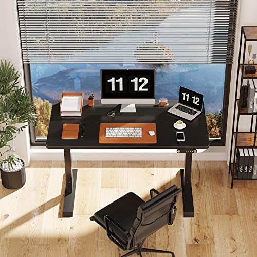 KKL 48-inch Height Adjustable Electric Standing Desk, 48 x 24 Inches Stand Up Desk with Splice Board and Hook, Sit Stand… - Image 3