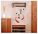 HityTech Chinese Characters with Koi Fish: Wealth and Well-Being Removable Wall Decals
