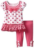 Young Hearts Baby Girls' 2 Piece Knit Pullover And Pant, Pink, 24 Months