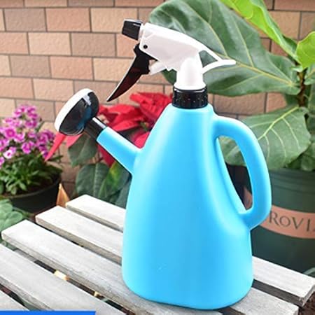 Toriox 2 in 1 Plastic Watering Can Garden Spray Bottle, Gardening Sprinkling Can, Lightweight Plastic Watering Can, 1 Liter Multifunctional Garden Sprinkler | Multi-Color