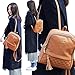 Copi Women's Modern Design Casual Fashion small Backpacks Black