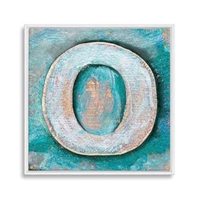 Framed Canvas Wall Art Alphabet Canvas Prints Home Artwork Decoration for Living Room,Bedroom - 16x16 inches