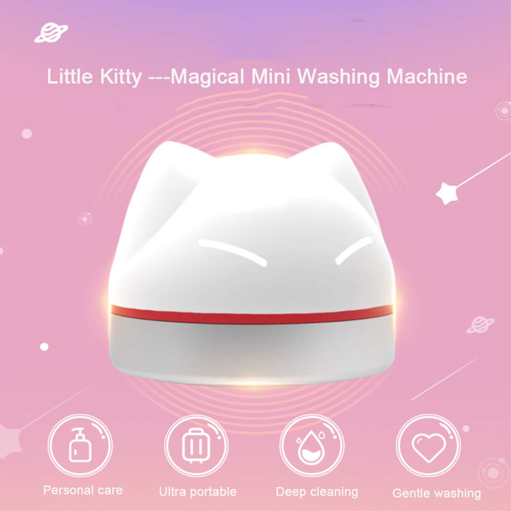 Ultrasonic Washing Machine,USB Portable Mini Laundry Cleaning Machine for Travel Camping, Self Clean Device Machine for Clothes,Underwear,Socks
