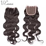 V-Emma 4x4 Lace Closure Body Wave Virgin Brazilian Hair 130% Density Lace Closure