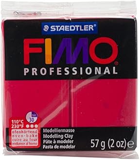 STAEDTLER Fimo Professional Oven Hardening Modelling Clay, 57G, Carmine