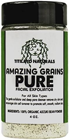 Amazing Grains PURE Facial Exfoliator - 100% Organic, For Men and Women, All Skin Types - 4 oz.