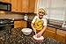 Curious Chef Kids Cookware - Knife I Real Utensils, Dishwasher Safe, BPA-Free I Kid-Safe I Cuts Fruits & Vegetables I Medium, White/Green