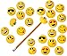 Cute Emoji Sharpener - 24 Emoticon Design Pencil Sharpeners School Gift Prizes For Kids - Play Kreative TM