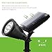 Litom LED Solar Powered Spotlight Rechargeable Landscape lights Waterproof Outdoor Security Lighting
