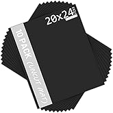 Mat Board Center, 10 Pack 20x24 Black Uncut Mat Boards/Backing Matt Boards for Crafts, Frames, Photos and More