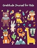 Gratitude Journal for Kids: Cute Woodland Animals Gratitude Journal with Prompts for Boys & Girls ~ Large Sketchbook for Drawing, Sketching & Doodling by LadyMBerries Publishing