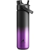 POWCAN 26 oz Insulated Water Bottle with 2-in-1 Straw and Spout Lid, Keep Cold 24H, Leak-Proof, Fits in Car Cup Holder, Stainless Steel Water Bottle for Sports, Travel, Gym, Gift, and School (Jocker)