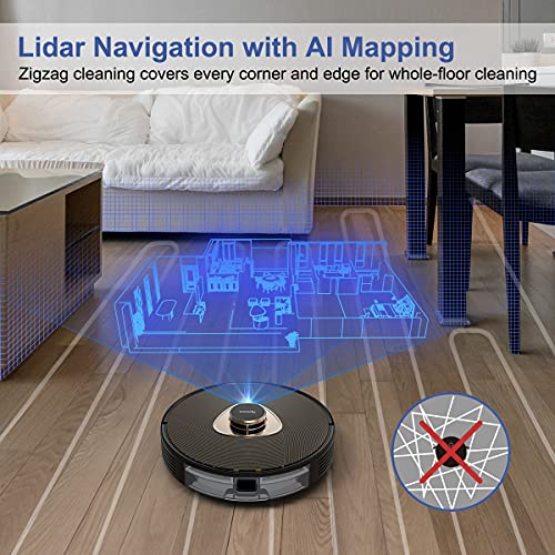 Coredy L900 Robot Vacuum, Robotic Vacuum Cleaner and Mop with LIDAR