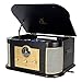 Record Player,DLITIME 3-Speed Vinyl Turntable Built-in 2 Bluetooth Speakers, Headphone Jack/Aux in/RCA/LED/USB/CD/FM/AM Radio Playerthumb 2